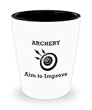 Archery Shot Glass novelty gift archer shots target glasses aim gifts improve arrows