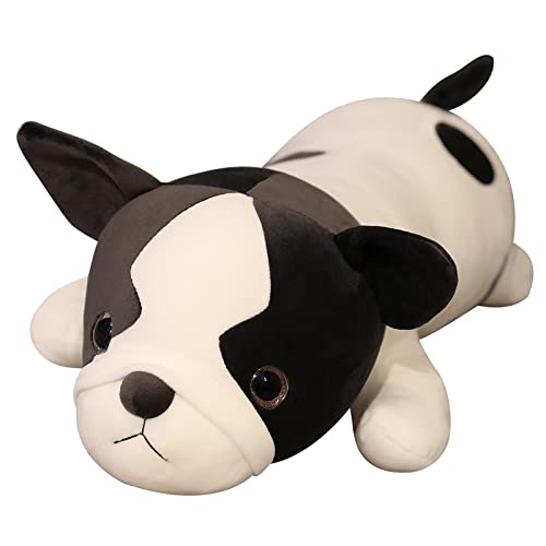 Simpatico Bulldog Francese Peluche Giocattolo Realistico Bugiardo Bulldog Cane Cuscino Peluche Animale Farcito Bambola Camera Decor per Bambini Regalo 100cm Bulldog