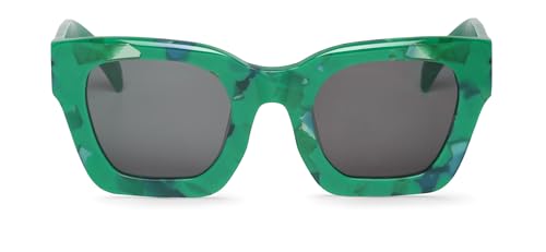 Gafas de sol mujer con montura de acetato multicolor