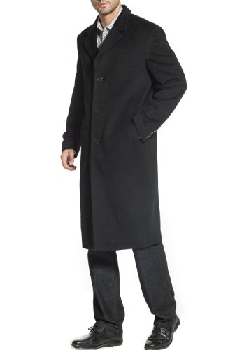 BGSD Men Henry Cashmere Wool Blend Single Breasted Long Walking Coat (Also available in Big and Tall and Short)3