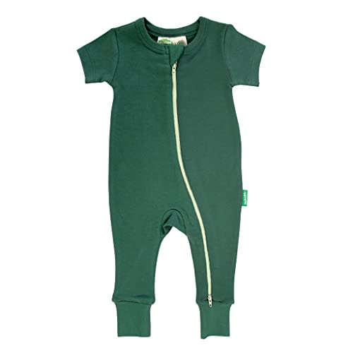Image of PARADE Organic Essentials '2-Way' Zip Romper - Short Sleeve