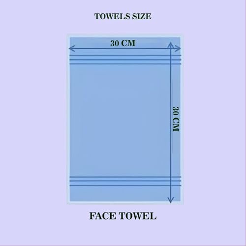Image of Sulfar 100% Terry Ring Spun Cotton Face Towel - Quick-Dry, Highly Absorbent (480 GSM) (30 x 30 Cm) Soft Berry (Pack of 2)