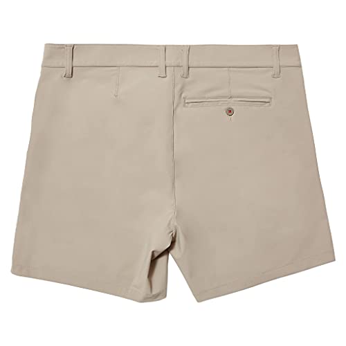 Rhone Men's Resort Short 6" Inseam, Breathable, Moisture-Wicking, Premium 4-Way Stretch Fabric (Sandalo, 32) #TOP6