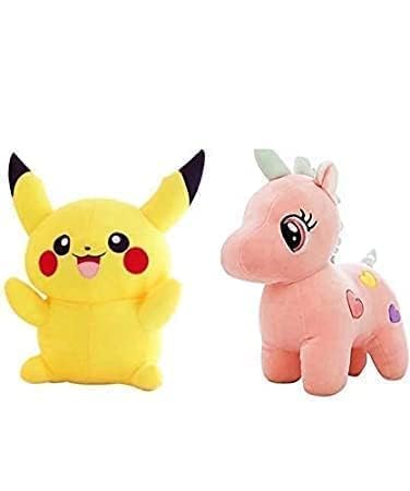 The Future Soft Animal Toys for Kids | Birthday Gift for Baby Boys/Girls -Cute unicron and pikachuuu Girls or Boys - Pack of 2 (B0CR7KQJX3) Amazon Price History, Amazon Price Tracker