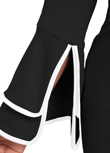 Church Dress for Women Flared Sleeve Midi Pencil Dress Elegant Teacher Office Business Wear to Work Dresses4