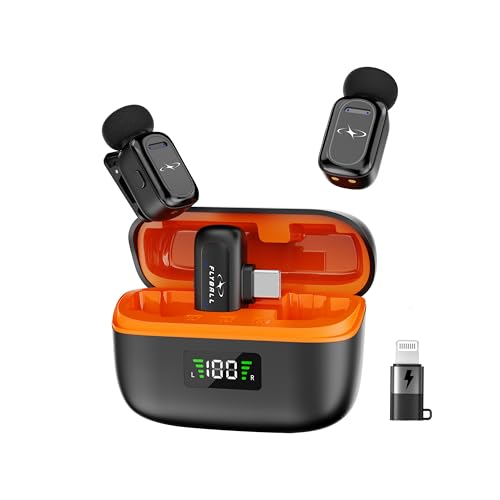 Image of FLYBALL Wireless Lavalier Microphone for YouTube Recording - Upgraded Chip, 3-Level Noise Cancellation, 50m Range, 30H Battery, Clip-On Collar Mic for iPhone & Android, Vlogging & Live Streaming