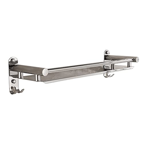 Estante de baño Espejo de una Sola Capa Marco Frontal Estantes de Montaje en Pared para baño Estante de baño Estante de Almacenamiento de Acero Inoxidable 304