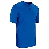 Champro Boys' Turn Two Lightweight Baseball/Softball Jersey, Royal, Youth Medium