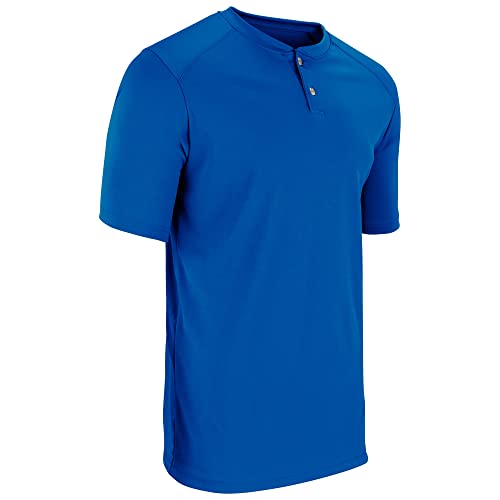 Champro Turn Two Lightweight Polyester Baseball/Softball Jersey, Youth Medium, Royal
