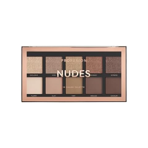 Profusion Cosmetics Nudes 10 Shade Eyeshadow Palette Cover