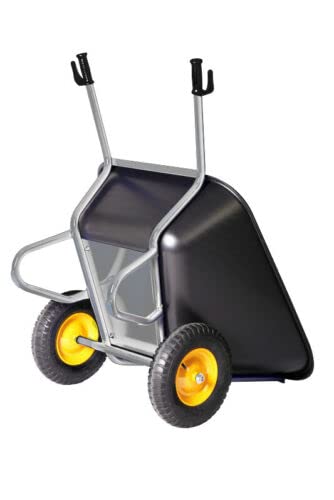 Schubkarre Futterkarre 293L Stallkarre 2 Rad KELBERG Premium Verzinkt Deli TIRE 400-8