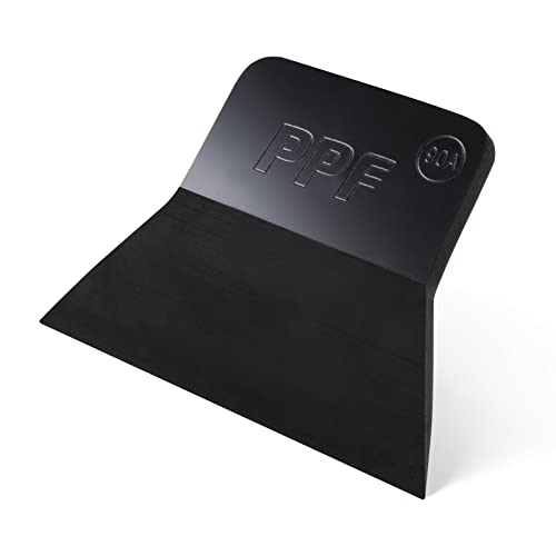 FOSHIO PPF Squeegee Vinyl Wrap Tool 90A Hardness Anti-Scratch Rubber Scraper Soft TPU Mini Squeegee Window Tint Tool for Paint Protection Film Squeegee for Window Cleaning (Black)
