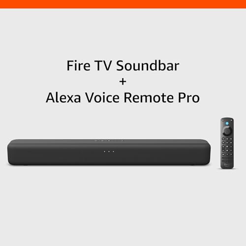 Amazon Fire TV Soundbar with Alexa Voice Remote Pro