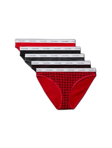 Calvin Klein Modern Logo Cotton Stretch Bikini Panties, 5 Pack