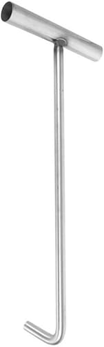 Miniatura 1 de Herramienta de utilidad Gancho de tapa de boca de acero inoxidable Gancho T Herramienta de registro Ganchos de elevación de boca Ganchos de