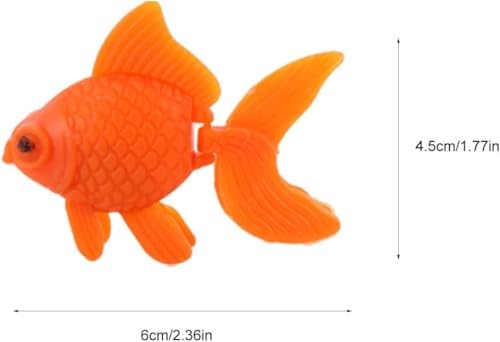 10 Pcs Orange Floating Aquarium Fish Bowl Decor