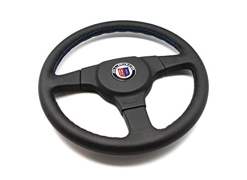 ALPINA Steering Wheel 3 Spokes Black Leather 360mm for BMW