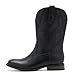 Cowboy Boots for Men Classic Embroidered Western Boots Slip Resistant Square Toe Chunky Heel Ankle Boots Durable and Fashionable Retro Short Boots