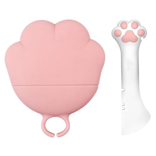 BESPORTBLE 1 Set Pet Tin Opener Feeding Spoon and Lid Adorable Pet Can Opener for Cats and Dogs Sturdy