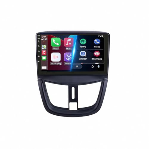 Radio coche 2 DIN para Peugeot 207 con Carplay inalámbrico y Android Auto