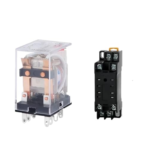Relais électromagnétique 12V DPDT MY2NJ mini contacteur 8 broches avec socle