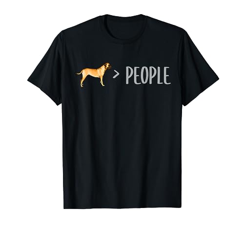 Los perros Bullmastiff son más grandes que las personas Camiseta