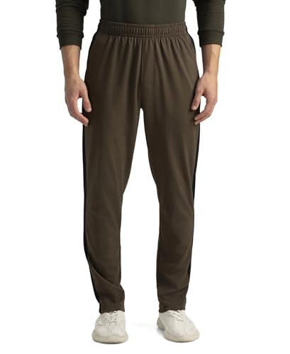 Image of Jockey AM75 Men Super Combed Cotton Rich Slim Fit Trackpant with Zipper Media Pocket