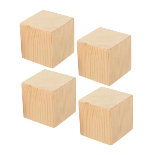 AUTSUPPL 4piezas Tacos Elevadores De Muebles Antideslizantes Bloques De Madera Cuadrados para Alzar Sofás Mesas y Camas Altura para Proteger El Suelo