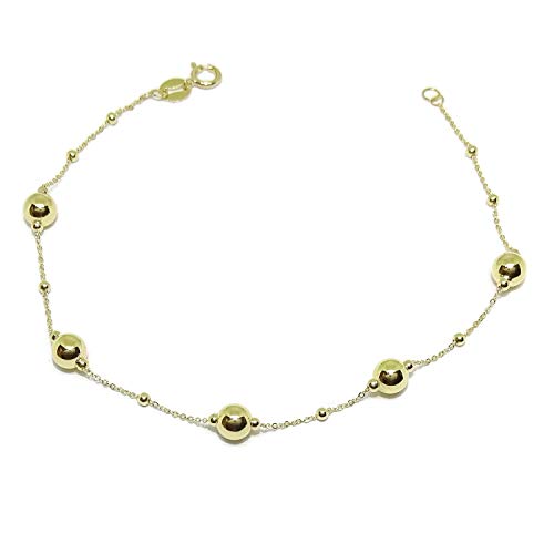 Bracelet à billes en or 18 carats pour illuminer vos tenues de bureau et de soirée
