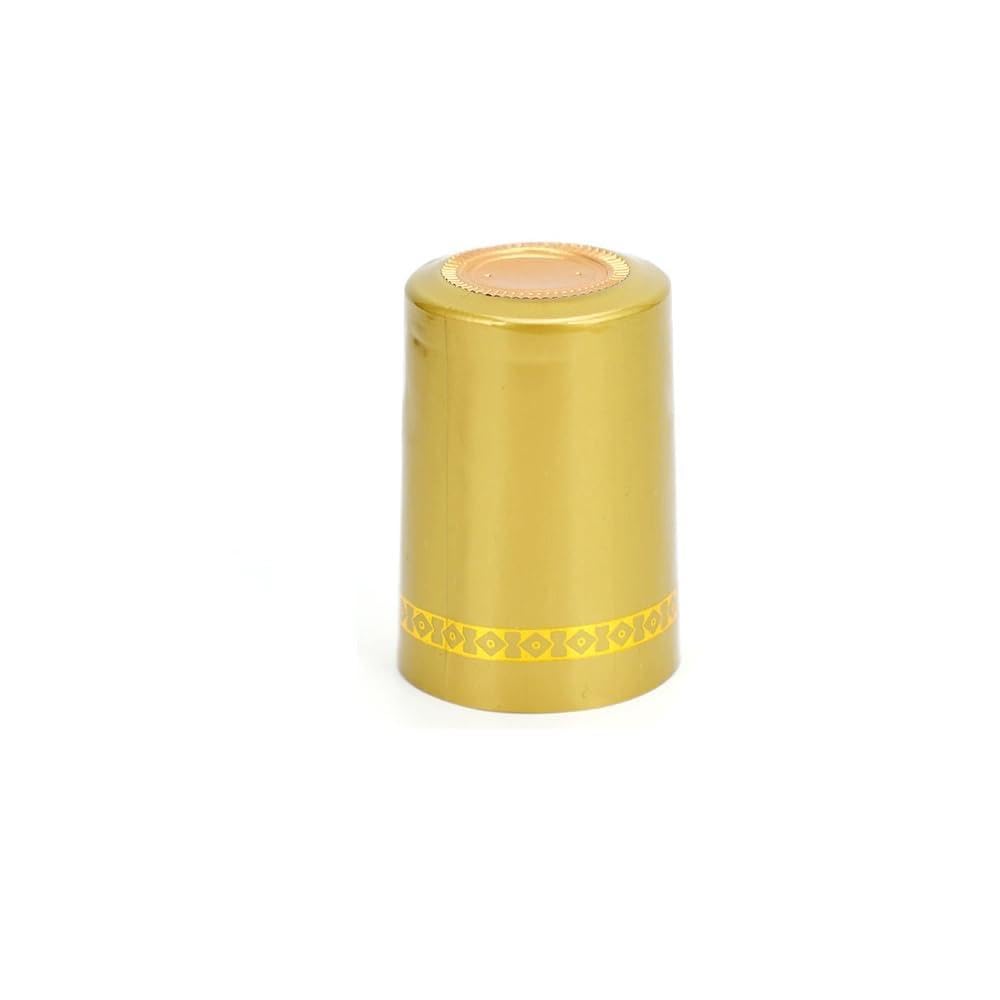 Sslvya 200 Pcs Wine Sealer for Bottles Pvc Heat Shrink Capsules Bottle Caps for Professional Wine Making Cellars and Home Use
