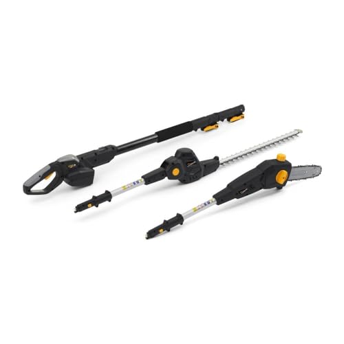 Alpina AMT 20 Li Kit Outil Multifonction, 20 V 4 Ah, Lames 45,5 cm – Manche Télescopique, Changement D'Accessoire sans Outil – Taillage et Élagage en Hauteur