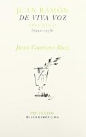 Juan Ramon de Viva Voz: Texto Completo 848191228X Book Cover
