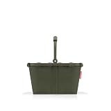 reisenthel carrybag XS cord dark matcha – Stabiler Einkaufskorb mit praktischer Innentasche – Elegantes und wasserabweisendes Design