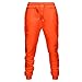 Bacrelax Men's Jogger Sweatpants Elastic Waist Drawstring Straight Leg Casual Pants Fashion Active Workout Yoga Running Pants Orange