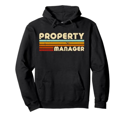 Property Manager Retro Property Management Property Managers Pullover Hoodie