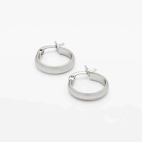 Image of Amazon Essentials 14K Gold or Sterling Silver Plated Polished Dome Hoop