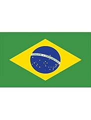 TrendClub100® Fahne Flagge „Brasilien Brazil BR“ - 150x90 cm / 90x150cm