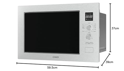 Micro-ondes encastrable grill Candy 25 litres avec 8 fonctions et programmes dégivrage