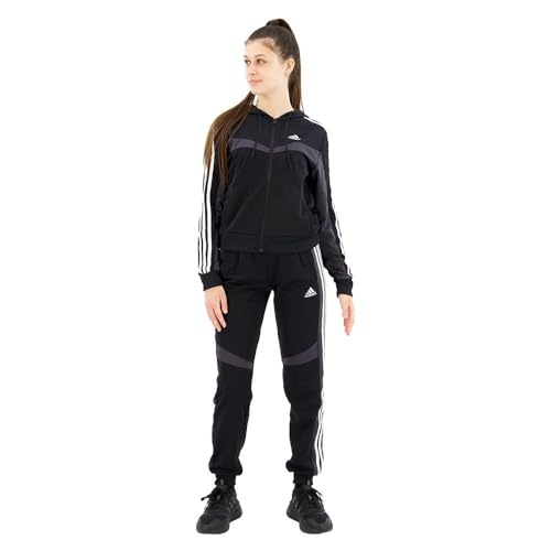 adidas Damen Boldblock Track Suit, black/white, S