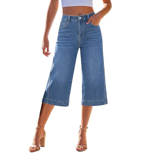 Jeans d'été femme pantalon ample avec poches respirant
