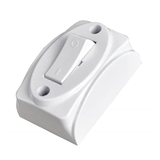 Techly 104745 Interruttore di Corrente 2A 250V da Muro Bianco Bianco