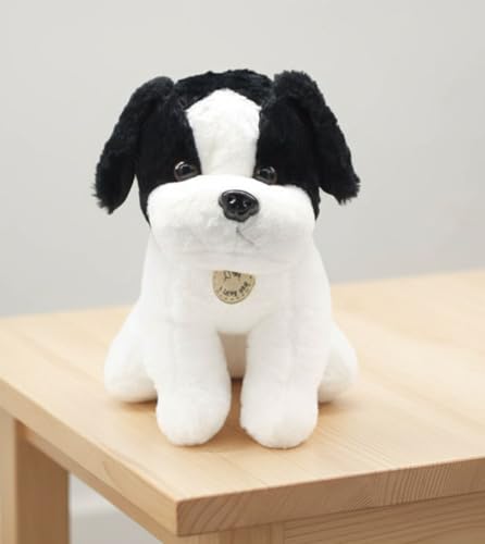 Image of Tickles Puppy Dog Soft Stuffed Plush Animal Toy for Kids Birthday Gift (Color: Black; Size: 30 cm)