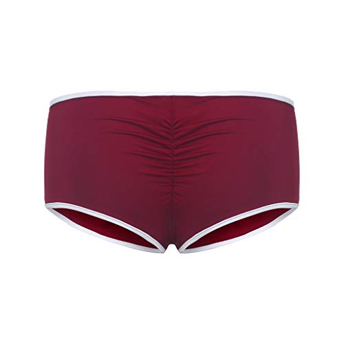 BCDshop_Shorts Clearance Women Summer Stretchy Butt Lifting Cock Printed Casual Beach Gym Yoga Shorts Pants (M, Red)