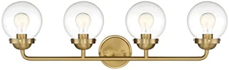 Designers Fountain 95904-BG Knoll Vanity, 4-Light 240 Total Watts, Brushed Gold