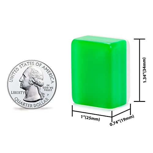 Set Mahjong Chino Emerald con Cubierta de Mesa Roja miniatura 5