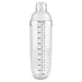 Shaker - Przeciwprzeciekowy przezroczysty PC żywica koktajlowa shaker mikser z narzędziami do drążka skalowania (1000 ml)