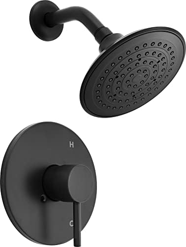 ProFlo PF8820GMB Single Function Shower Head, 1.75 GPM, Matte Black, Modern Style