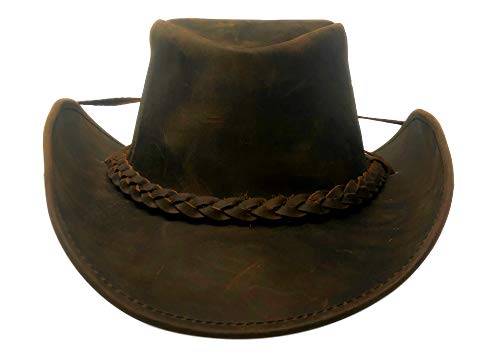 Bellmora Leather Cowboy Hat Traders Down Under (Denali Brown, Large) #TOP1