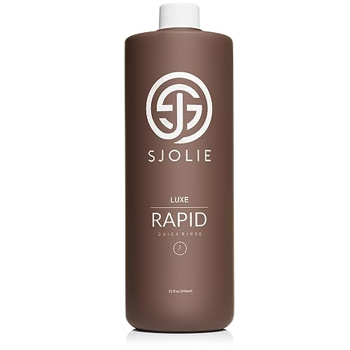 SJOLIE Rapid Spray Tan Solution - Luxe Ultra One Hour Express Tan - Violet Base | Sunless Tanner for a Quick-Drying, Ultra Dark Glow (32oz)