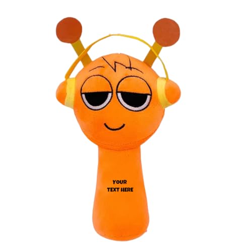 Image of Customized Text Orange Sprunki Plush Toys